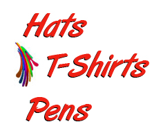Hats, T-Shirts, Pens